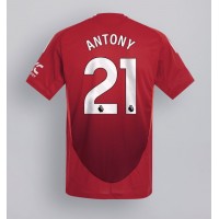 Pánský Fotbalový dres Manchester United Antony #21 2024-25 Domácí Krátký Rukáv